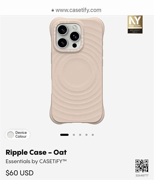 Casetify Ripple Case - Oat - iPhone 16 Pro Max