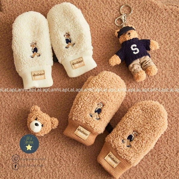 Shoopenkids Găng tay HPKAGD4V5U Ivory