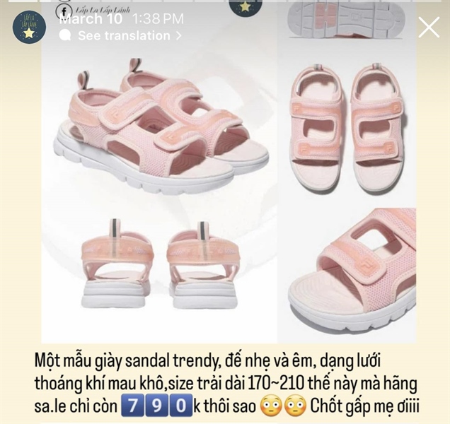 Fila Sandal 3SM01946F650 size 190