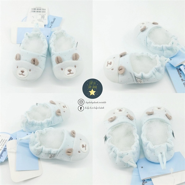 Tartine Giày vải gấu Xanh size 115