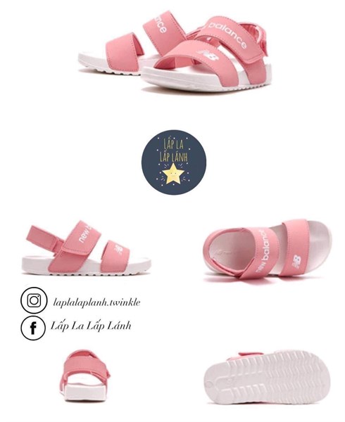 NewBalance Sandals quai Hồng size 150