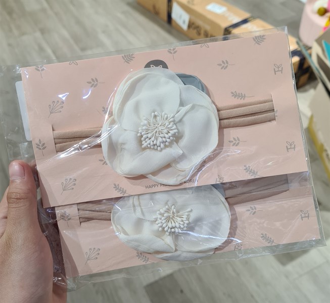 Happy Prince Hairband Hoa To trắng