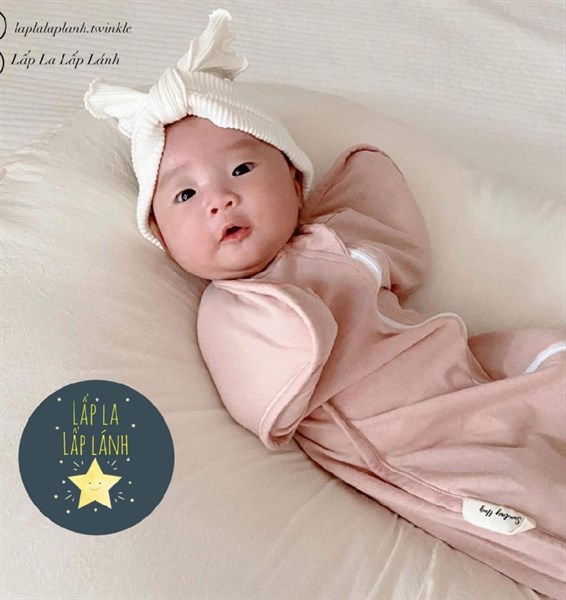 SundayHug Swaddle Kén ngủ size S (3-7kg) Pink