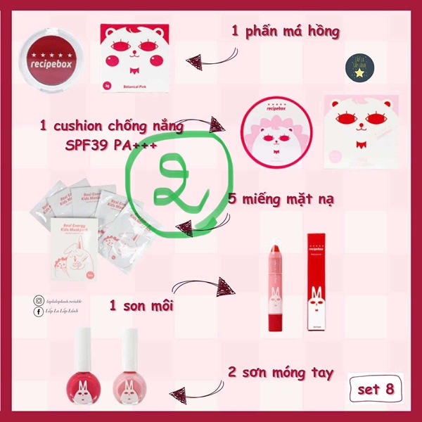 Recipebox Set mỹ phẩm cho bé số 8