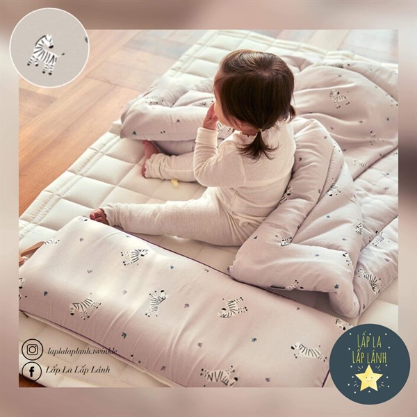 Formongde Wide pillow Ngựa vằn Xám 30x70cm Cotton