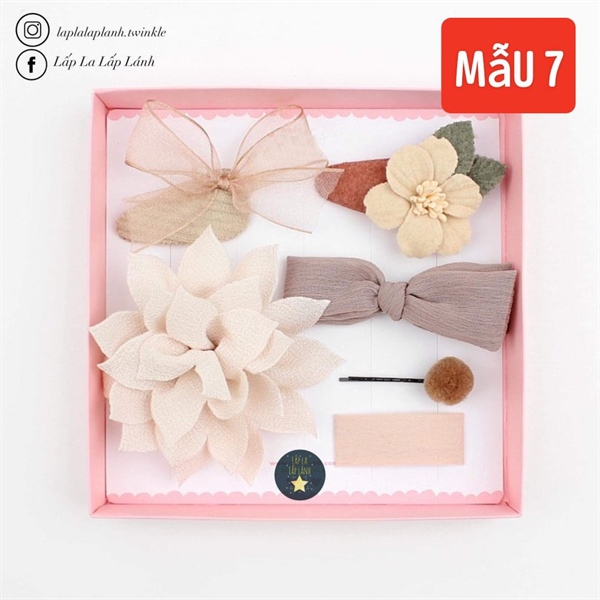 ChennyBongBong Set kẹp mẫu 7