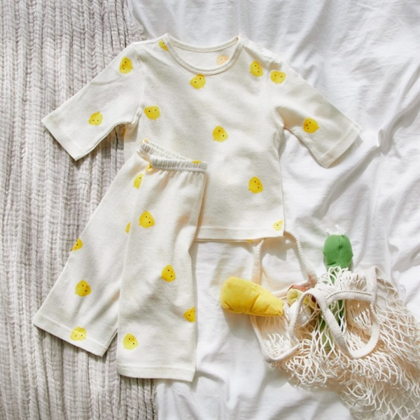 Cocohani Đồ bộ mesh Vịt vàng size 90