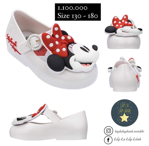 Minimelissa Giày Minnie Mouse Trắng