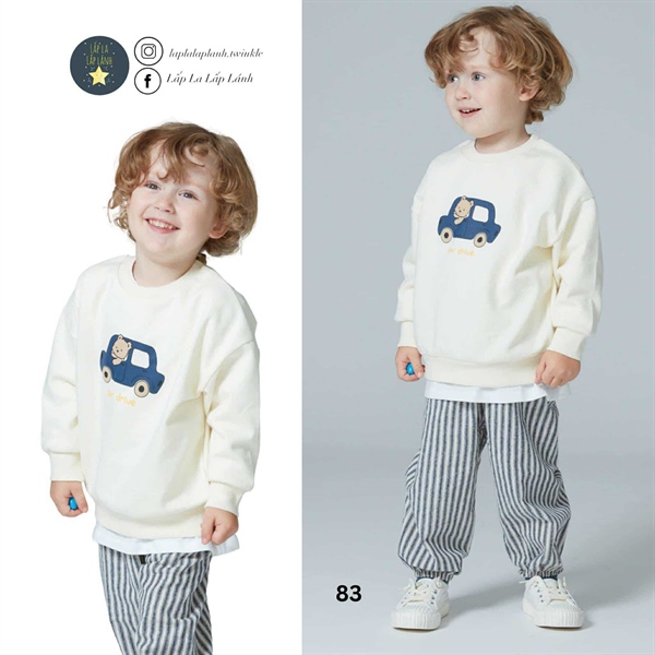Kidscomo Đồ bộ số 83 size 5-6y size 9