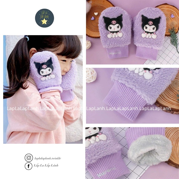 Winghouse Găng tay SC0388 Kuromi tím