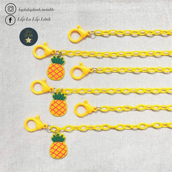 Lucyqueen Dây khẩu trang Trái Cây Dứa Vàng