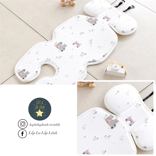 Bebenuvo Nệm lót xe đẩy Lâu đài