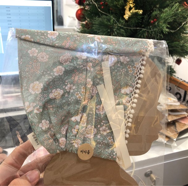 Uidong Nón vải-Hoa xanh