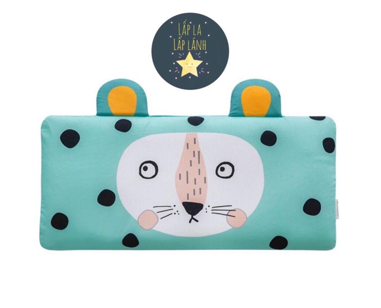 Bonitabebe Vỏ gối 3D mesh Báo xanh