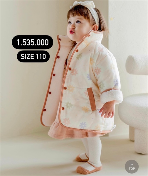 Happyprince Áo khoác lót lông size 110