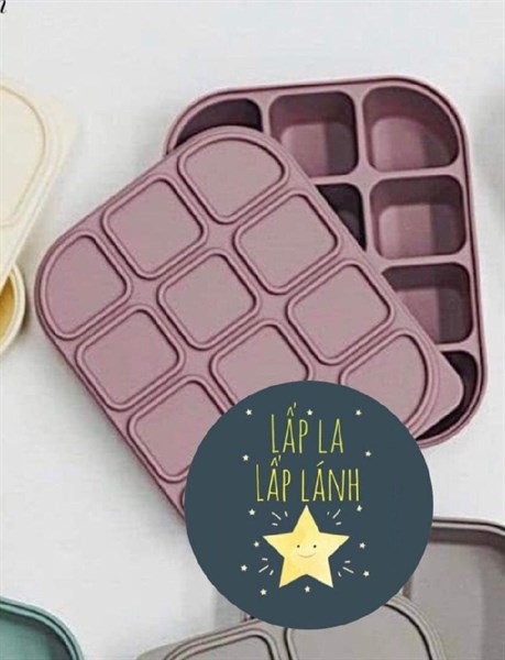 Modui Silicone Cube 12 ô Hồng