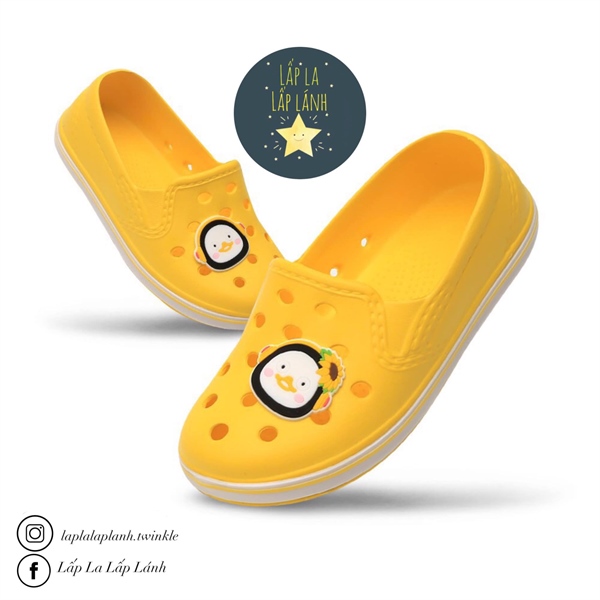 PANCOAT Giày nhựa Cánh Cụt Vàng