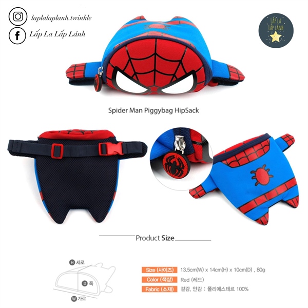 Winghouse Túi hipsack spidermen MV0310