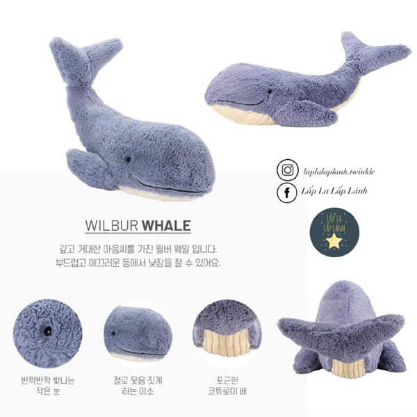 Jellycat Wilbur Whale