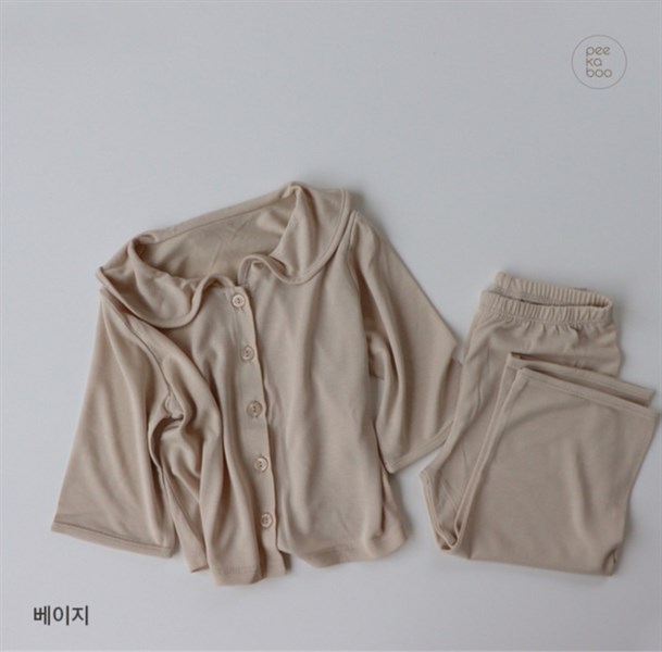 Peekaboo Pure Beige Bộ rời Toddler size S