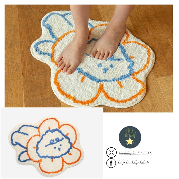 Dailylike Thảm bông hoa