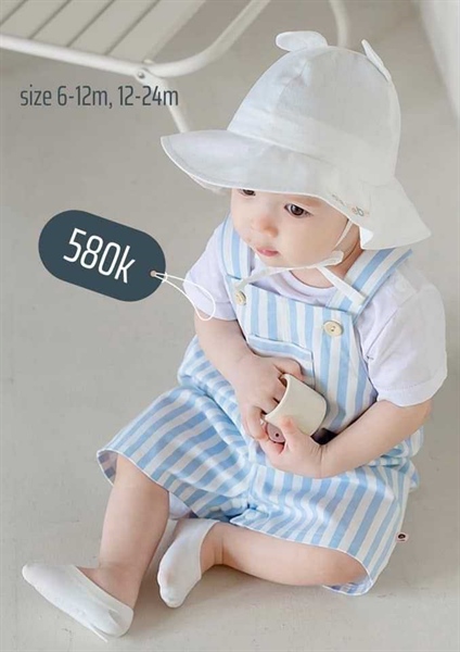 Happyprince Yếm sọc xanh size 6-12M