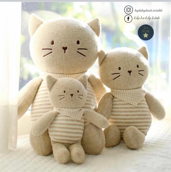 Mabelleange Mèo bông Nâu 32cm