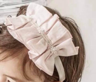 HappyPrince Turban Hồng vải lớn đính hoa nhỏ