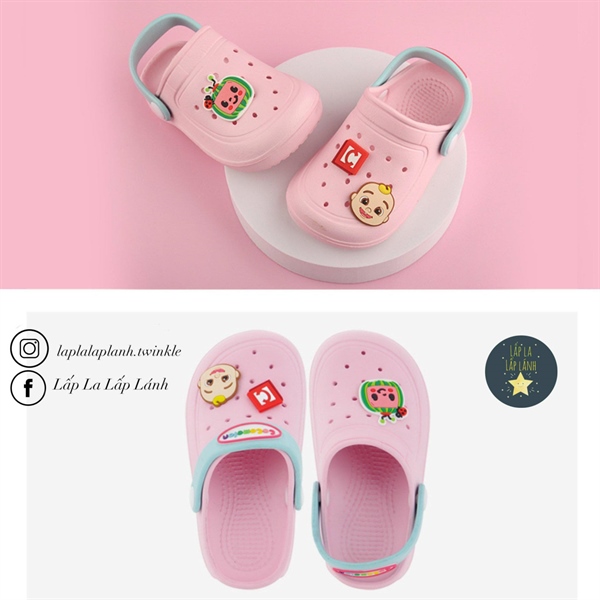 Pancoat Dép cocomelon Hồng size 140