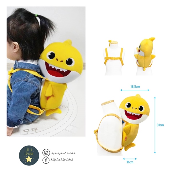 Pinkfong Balo cá mập Vàng