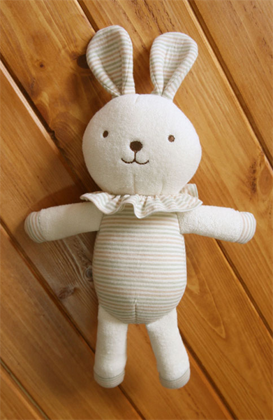 JnT Thú bông organic Thỏ cổ bèo 30cm