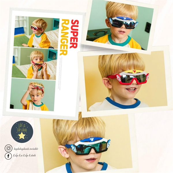 Spunkid Kính mát tráng gương Superrange Red