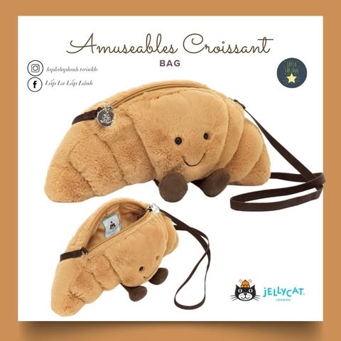 Jellycat Crossbag Croissant