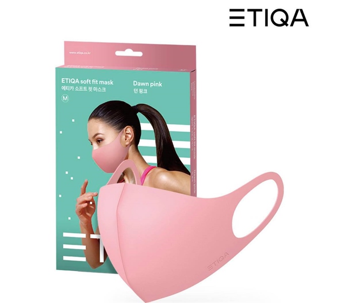 Etiqua Khẩu Trang size M Hồng