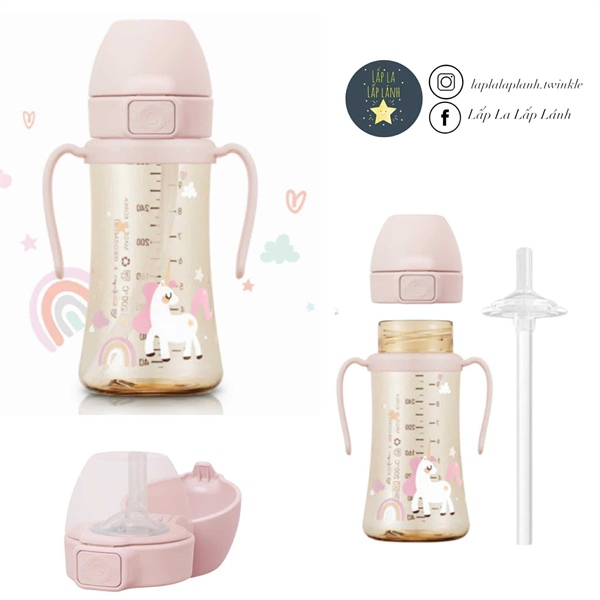 Grosmimi Bình nước Unicorn 200ml