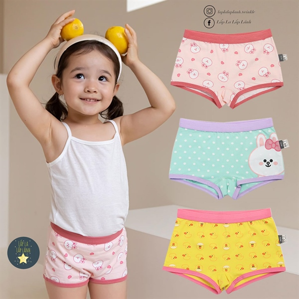 Dailylike Set quần chip Girls 4 size 60 3-4y