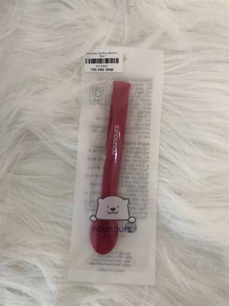 Nounours Muỗng silicone Red