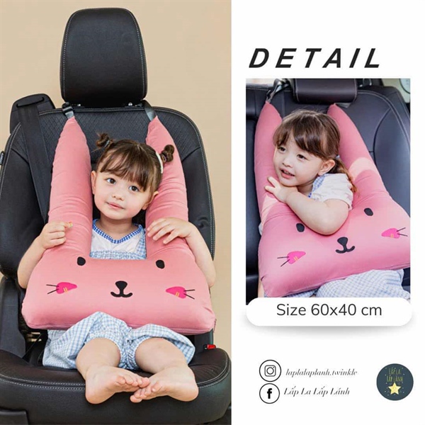 Kangaruru Gối ôm carseat Thỏ hồng