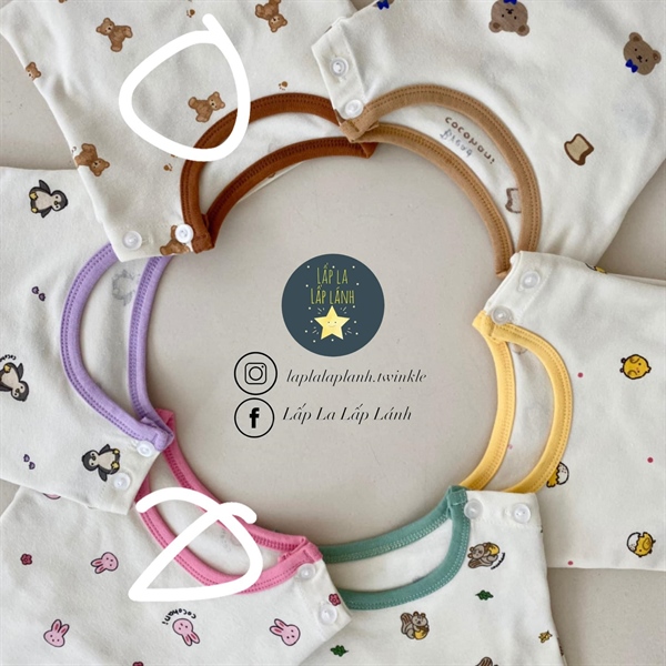 Cocohani Đồ bộ thỏ viền Hồng size 110