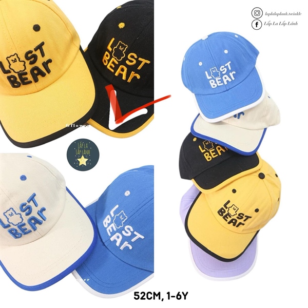 Rangubebe Nón last bear màu Đen