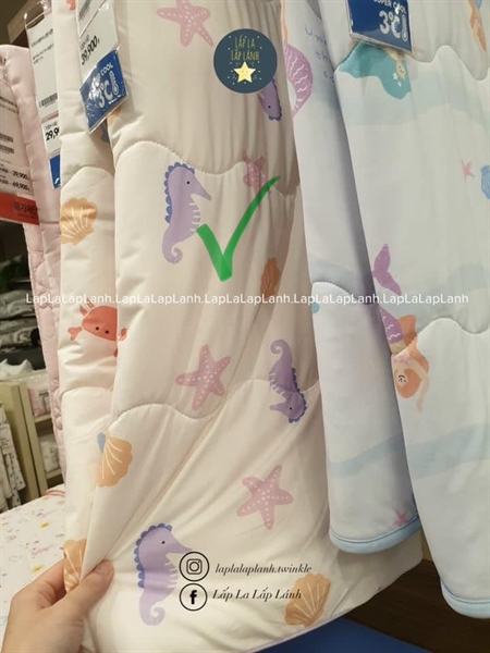 Modernhouse Chăn cooling chần bông 100x140 Cá ngựa tím