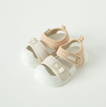 Ozkiz Sandal mesh trắng Beige