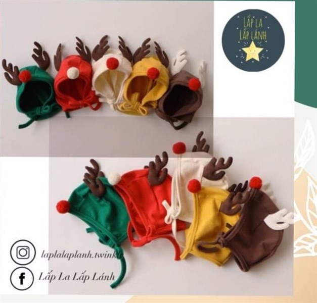 Peekaboo Nón tuần lộc Xanh