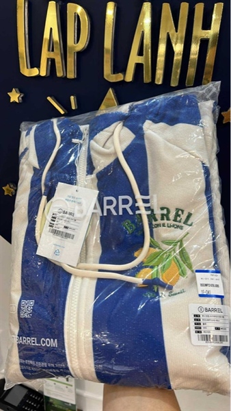 Barrel Khăn trùm Sọc xanh s95