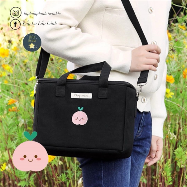 Momsnature Túi giữ nhiệt Peach size 25x21x13cm