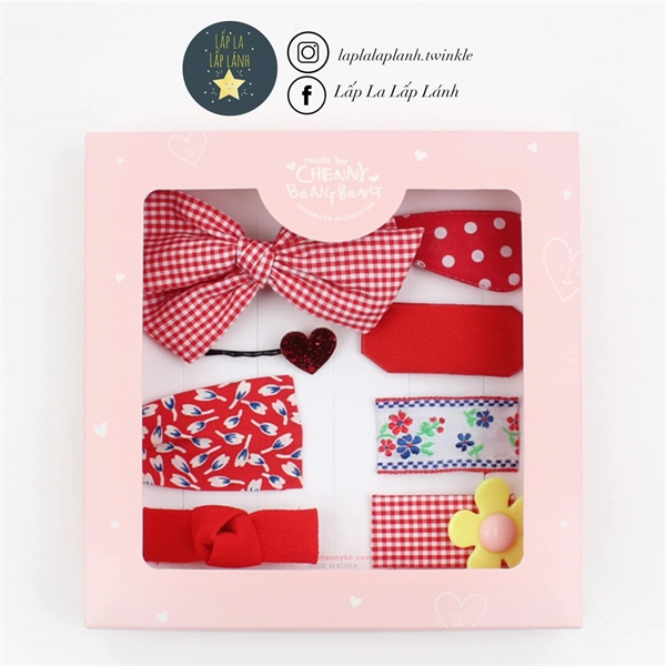 Chennybongbong Set kẹp mẫu 24