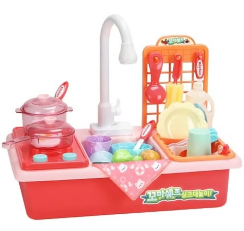 Letstoy Set bồn rửa chén màu xanh