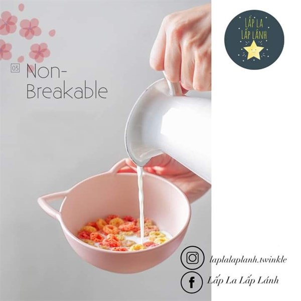 Nineware Chén mèo mix (chén to + chén nhỏ + nắp)