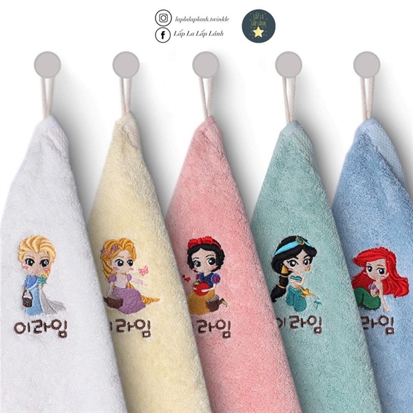 Limetowel Set khăn thêu tên