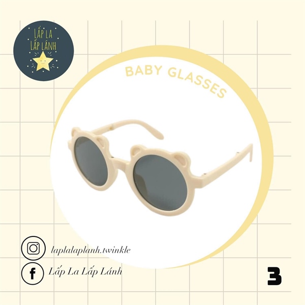 Rangubebe Kính mát gấu Beige